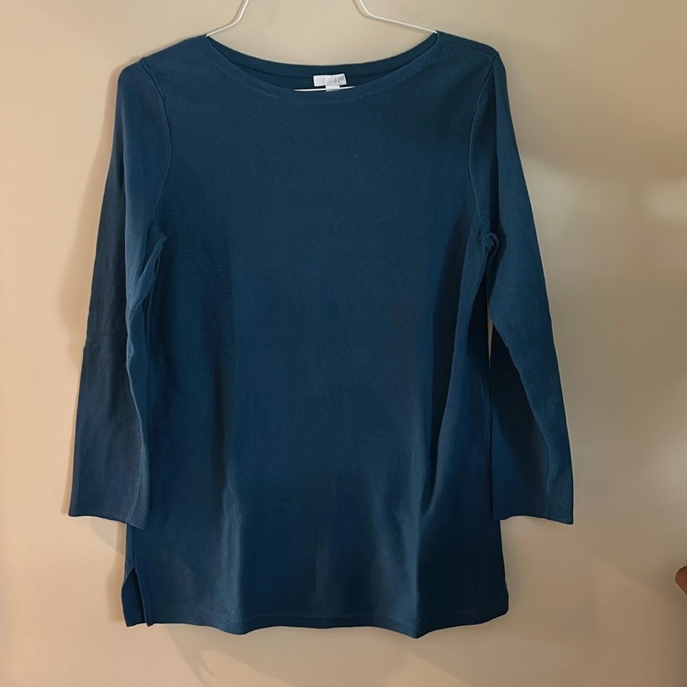 J. Jill long sleeve tunic sweater. Boat neck. Size Medium. Gently worn.